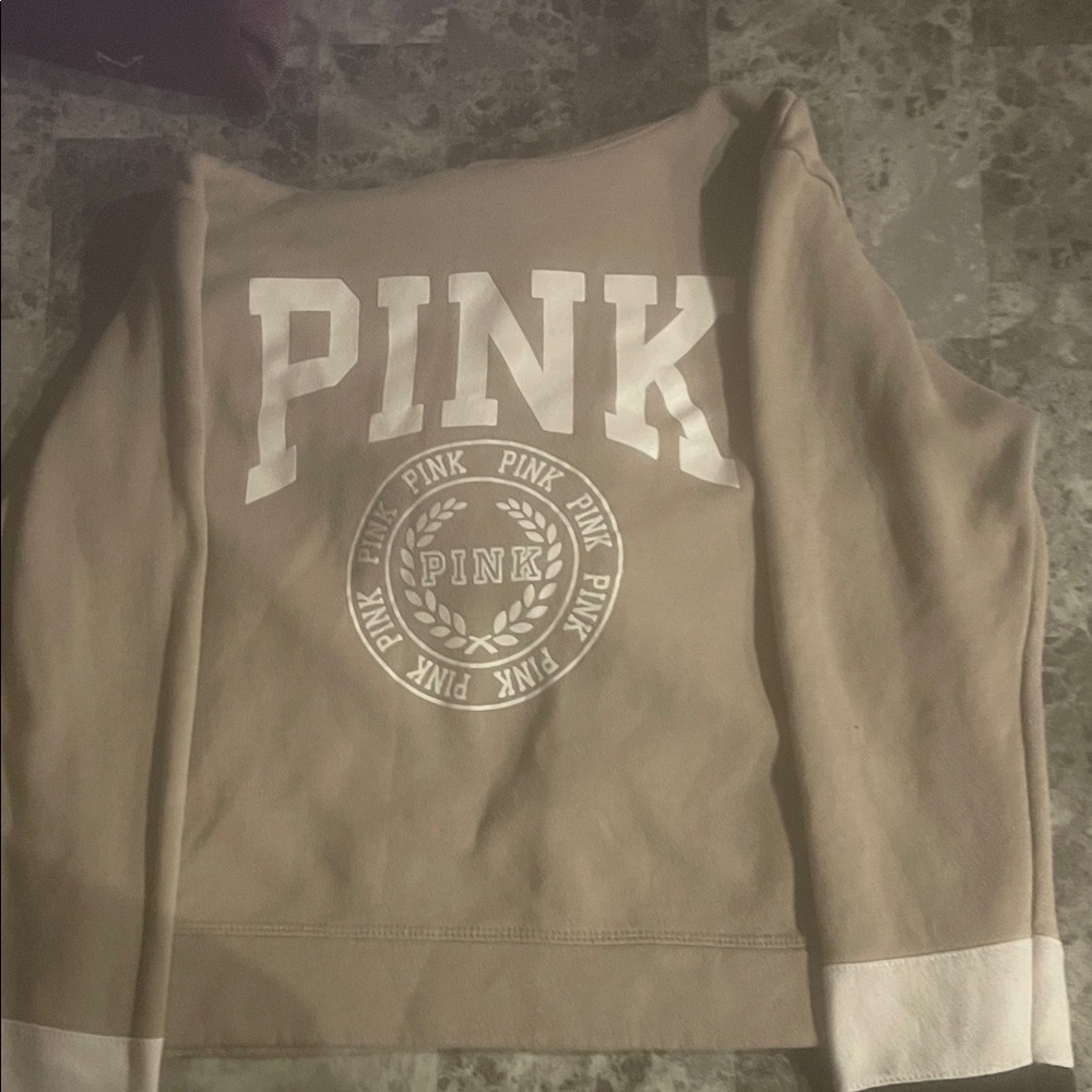 PINK Beige Women’s Hoodie